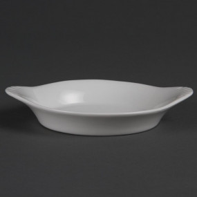 Plats ronds à oreilles blancs 156 x 126mm Olympia