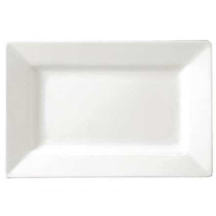 Assiettes rectangulaires à bord large Lumina 200 x 130mm