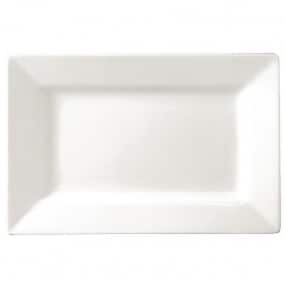 Assiettes rectangulaires à bord large Lumina 257 x 155mm