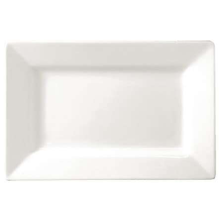 Assiettes rectangulaires à bord large Lumina 257 x 155mm