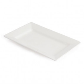 Assiettes rectangulaires à bord large Lumina 310 x 175mm
