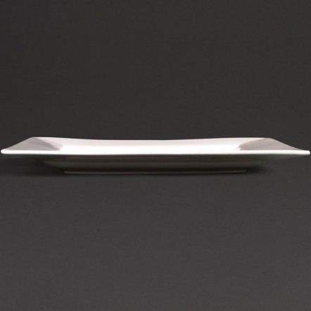 Assiettes carrées Lumina Fine China 265mm