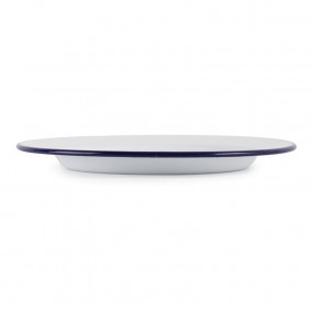 Assiette plate en acier émaillé Olympia 245mm lot de 6