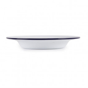 Assiette creuse en acier émaillé Olympia 245mm lot de 6