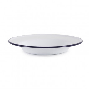Assiette creuse en acier émaillé Olympia 245mm lot de 6