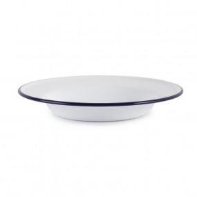 Assiette creuse en acier émaillé Olympia 245mm lot de 6