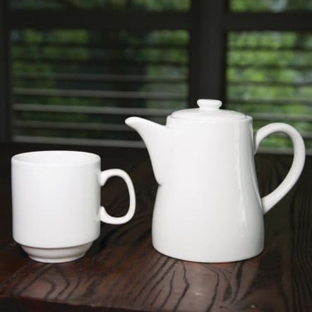 Tasses empilables blanches 284ml Olympia