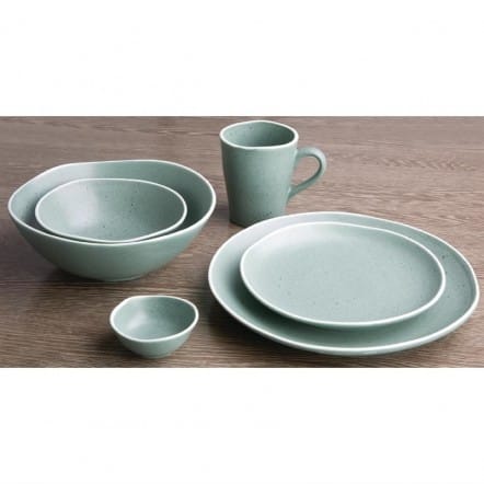 Assiettes plates verte Chia Olympia 20,5 cm (x6)