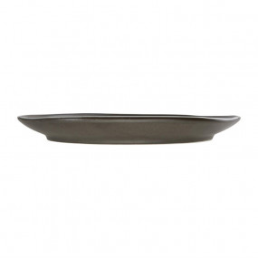 Assiettes plates grises...