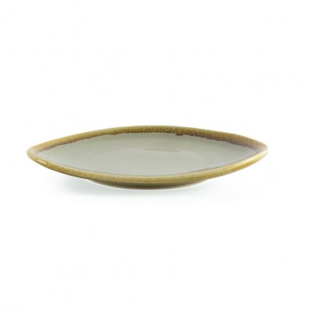 Assiette triangulaire couleur mousse Olympia Kiln 165mm