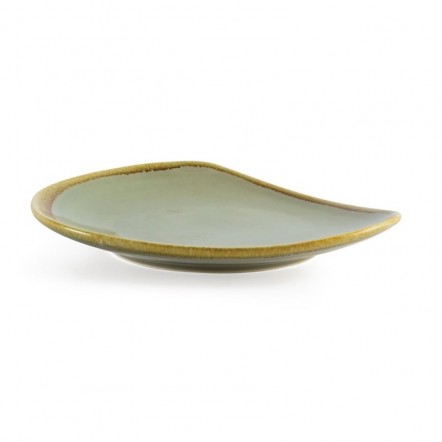 Assiette triangulaire couleur mousse Olympia Kiln 230mm