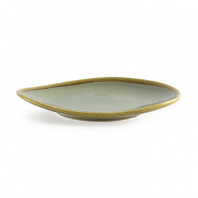 Assiette triangulaire couleur mousse Olympia Kiln 230mm