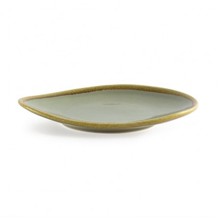 Assiette triangulaire couleur mousse Olympia Kiln 230mm