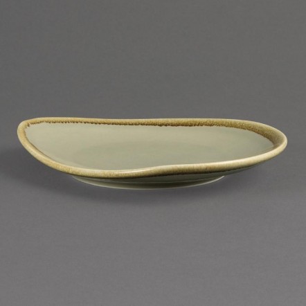 Assiette triangulaire couleur mousse Olympia Kiln 230mm