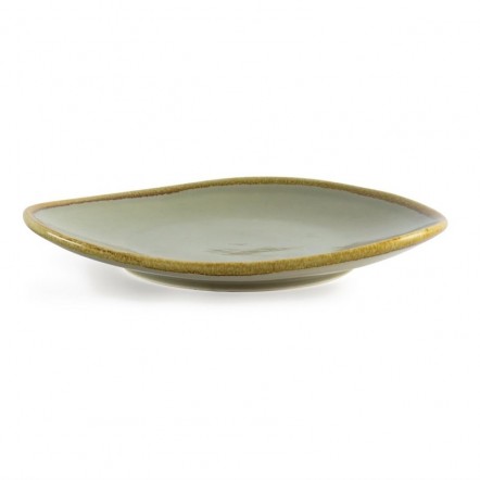 Assiette triangulaire couleur mousse Olympia Kiln 280mm