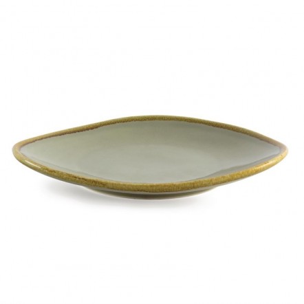 Assiette triangulaire couleur mousse Olympia Kiln 280mm