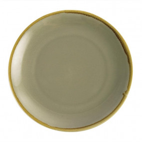Assiette plate ronde couleur mousse Olympia Kiln 280mm