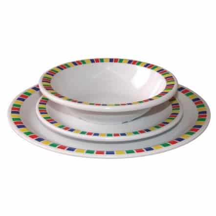 Assiettes en mélamine Kristallon Fairground 230mm