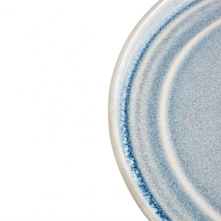 Assiette plate bleu cristallin Olympia Cavolo 27 cm