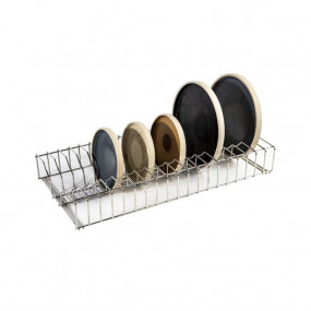 Support pour assiettes en acier inoxydable Vogue 60cm