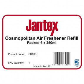 Recharges assainisseur d'air 270ml Jantex Cosmopolitan