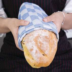 Torchon de cuisinier Vogue bleu