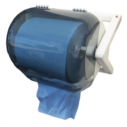 Distributeur en plastique d'essuie-mains Jantex bleu