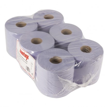 Bobine à alimentation centrale 1 pli Jantex bleue
