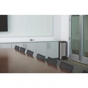 Poubelle à pédale latérale inox Rubbermaid Slim Jim 90L