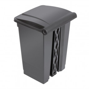Poubelle de cuisine à pédale Jantex noire 45L