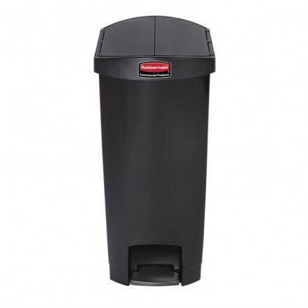 Poubelle à pédale latérale Rubbermaid Slim Jim 50L noire
