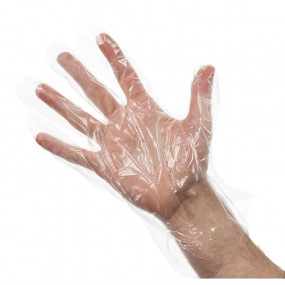 Gants jetables transparents