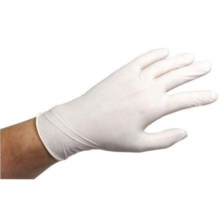 Gants en latex poudrés L