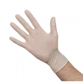 Gants en latex poudrés S