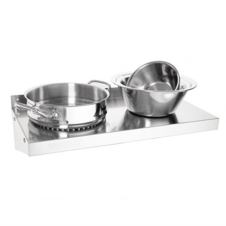 Etagère murale en acier inoxydable Vogue 600mm
