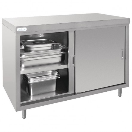 Placard sur pied en acier inoxydable Vogue 1200mm