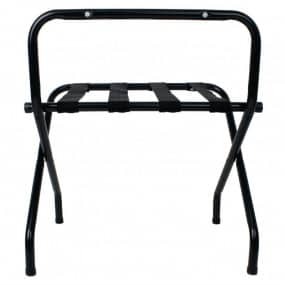 Support à bagages pliant noir Bolero