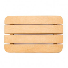 Plateau de présentation à lattes en bois