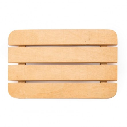 Plateau de présentation à lattes en bois