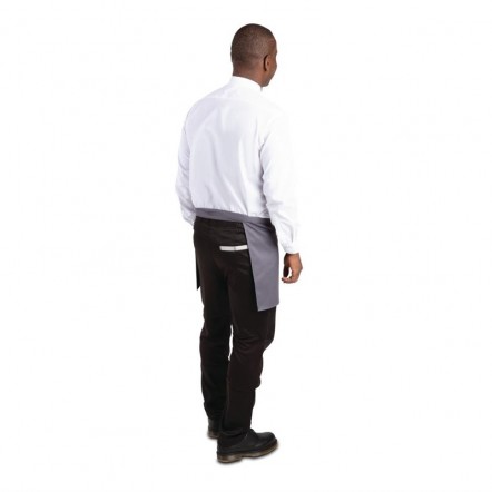 Tablier serveur court Whites gris anthracite