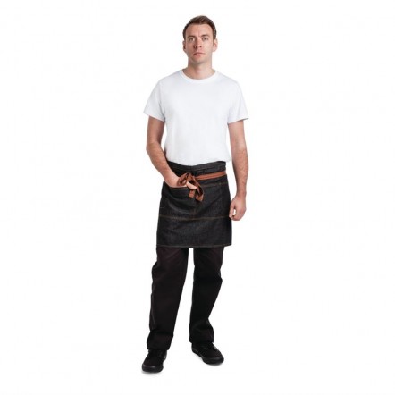 Tablier serveur court Chef Works Memphis noir