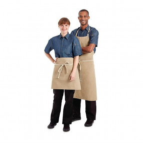 Tablier bavette Chef Works Urban Austin Denim beige