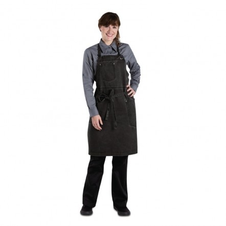 Tablier bavette Chef Works Urban Dorset taupe
