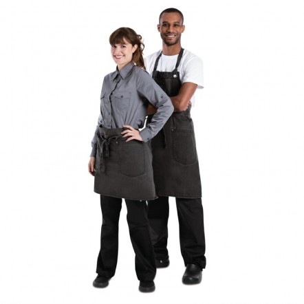 Tablier bavette Chef Works Urban Dorset taupe