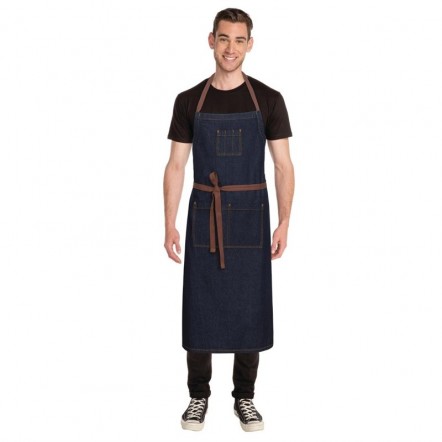 Tablier bavette Chef Works Urban Memphis bleu