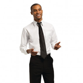 Chemise mixte Uniform Works manches longues blanche XL