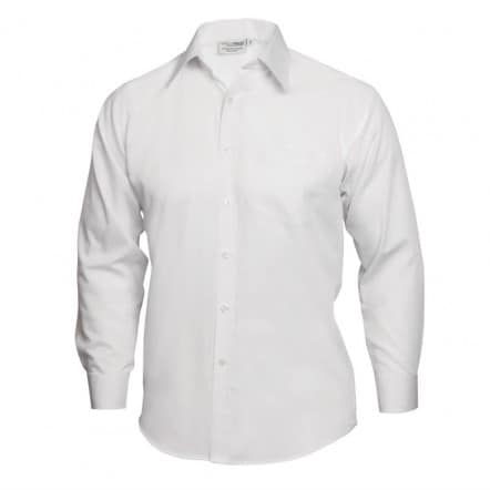 Chemise mixte Uniform Works manches longues blanche XL