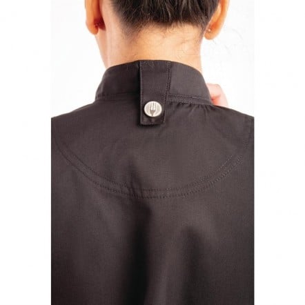 Veste de cuisine femme zippée légère Springfield Chef Works noire XXL