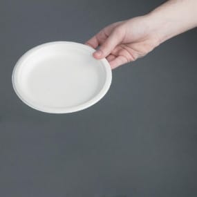 Assiettes en bagasse compostables Fiesta Green 17,9 cm (x50)