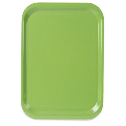 Plateau de service en polyester Roltex Trapèze GN 500x325mm vert